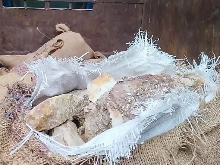 कोडरमा में अवैध सल्फर पत्थर लदा वाहन जब्त | अवैध अवैध पत्थर लादा वाहन जब्ती: कोडरमा से लोड के लिए ले जा रहे थे, चालक समेत दो गिरफ्तार - koderma News