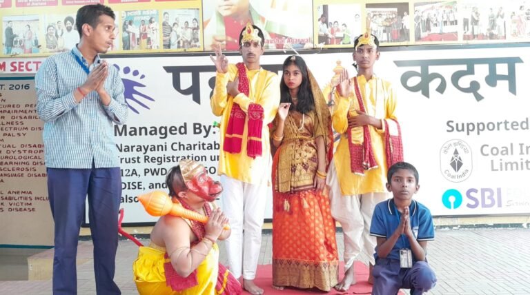 पहला कदम स्कूल में रामनवमी उत्सव भक्ति और उत्साह के साथ संपन्न