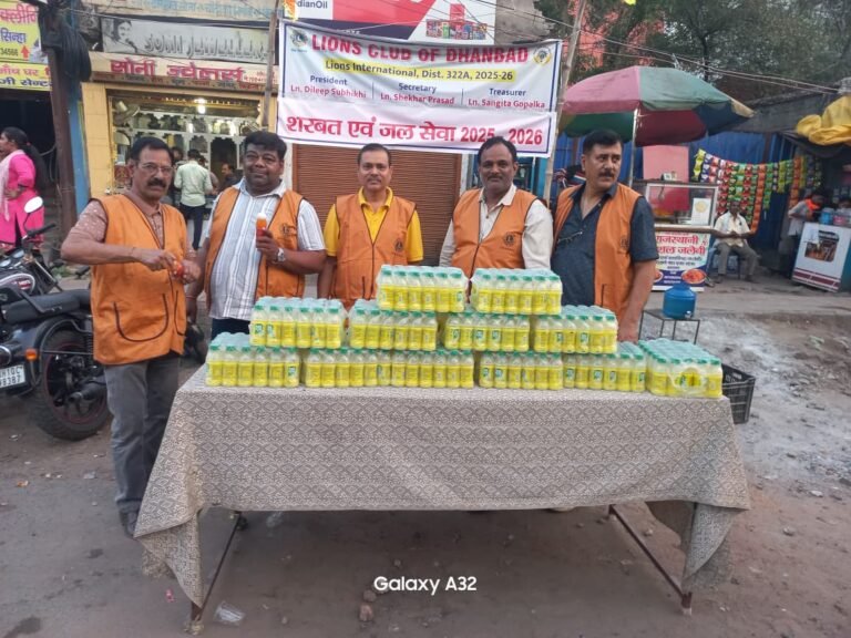 हनुमान जयंती पर शोभायात्रा का भव्य स्वागत, लायंस क्लब ने की सेवा