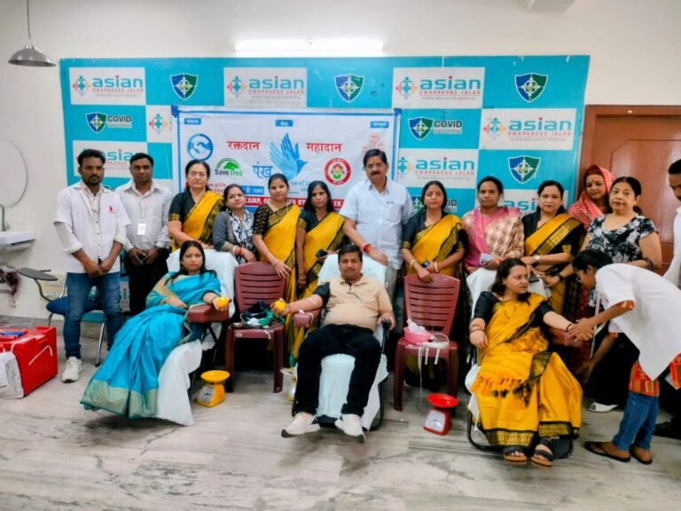 पंख एक नई दिशा के रक्तदान शिविर में जरूरतमंदों के लिए 35 यूनिट रक्त संग्रह