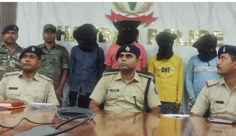 प्रिंस खान के नाम पर रंगदारी मांगने वाले चार आरोपी गिरफ्तार।