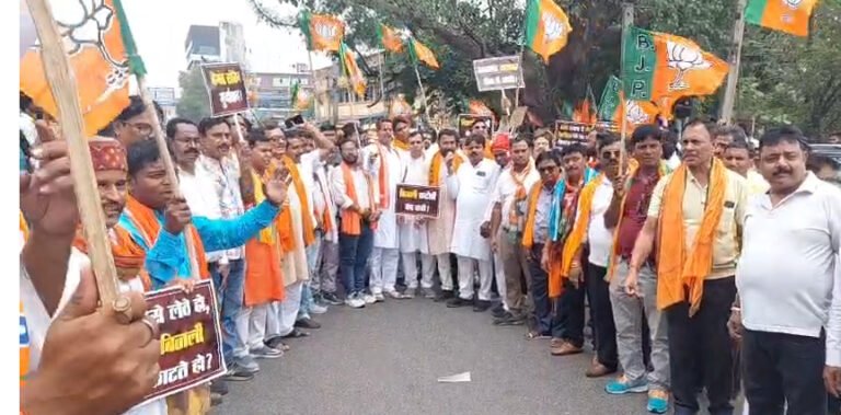 बिजली-पानी संकट को लेकर भाजपा का समाहरणालय पर आक्रोश प्रदर्शन, बाबूलाल मरांडी ने NIA जांच की उठाई मांग