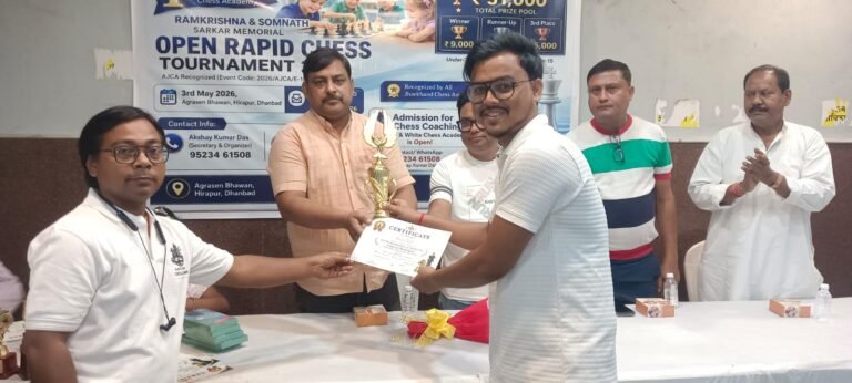 ओपन रैपिड चेस टूर्नामेंट 2026 का अग्रसेन भवन में भव्य आयोजन