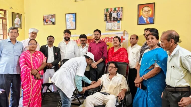 विश्व रेडक्रास दिवस पर रक्तदान शिविर का आयोजन