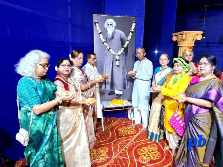 लिंडसे क्लब में धूमधाम से मनी कविगुरु रविंद्र नाथ टैगोर की 165 वीं जयंती