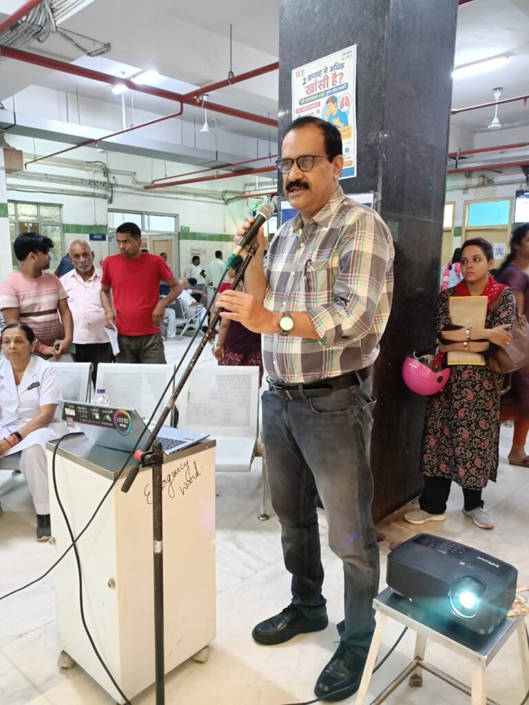 सेंट्रल सुपर स्पेशियलिटी हॉस्पिटल, पटना में100 दिवसीय टी.बी. मुक्त अभियानके अंतर्गत चल रहे जन जागरूकता अभियान का आयोजन