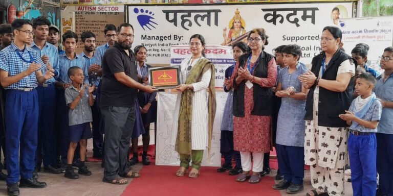 राष्ट्रीय चिकित्सक दिवस पर ‘पहला कदम’ दिव्यांग स्कूल में निःशुल्क स्वास्थ्य जांच शिविर का आयोजन