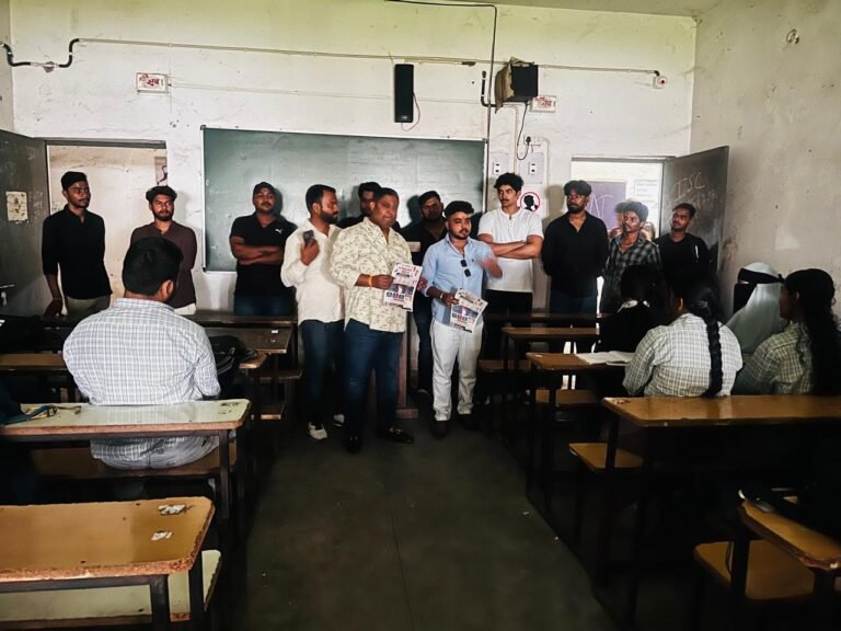 एनएसयूआई द्वारा चलाया गया छात्र अभियान छात्रों की गूंज