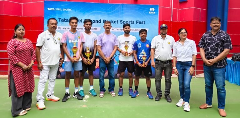 टाटा स्टील एवं झारखंड पिकलबॉल एसोसिएशन के संयुक्त तत्वावधान में सेकंड रैकेट स्पोर्ट्स फेस्ट का सफल आयोजन