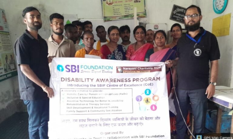 नारायणी चैरिटेबल ट्रस्ट एवं भारतीय स्टेट बैंक की संयुक्त पहल, सीएमपीएफ कॉलोनी में निःशुल्क स्वास्थ्य एवं जागरूकता शिविर आयोजित”