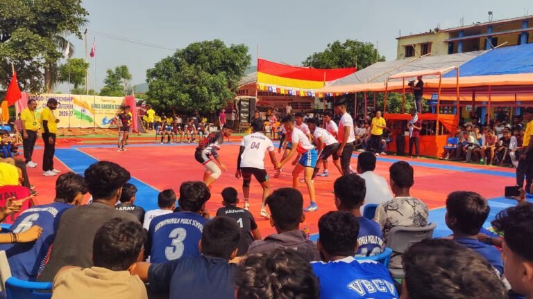 बड्स गार्डन स्कूल में आयोजित सीबीएसई क्लस्टर-3 कबड्डी प्रतियोगिता में खिलाड़ियों ने दिखाया दमखम