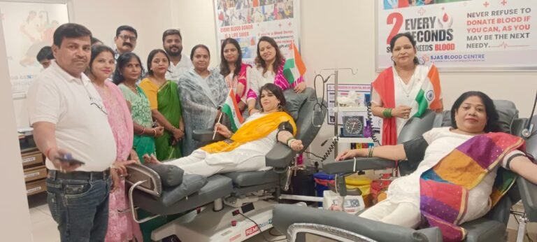 स्वतंत्रता दिवस के उपलक्ष्य में पंख एक नई दिशा का रक्तदान शिविर